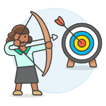 Aiming Target 6 Illustration from UX Colors Set