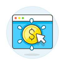 Click Revenue Browser 1 Illustration from UX Colors Set