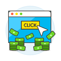 Click Revenue Browser 2 Illustration from UX Colors Set