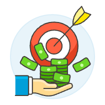 Target Revenue 2 Illustration from UX Colors Set