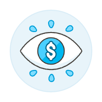 View Revenue Eye Illustration from UX Colors Set