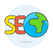 SEO Globe Illustration from UX Colors Set