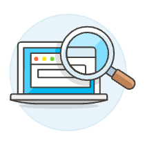 SEO Laptop Illustration from UX Colors Set
