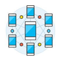 Mobile Internet Illustration from UX Colors Set