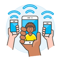 Wireless Internet 3 Illustration from UX Colors Set