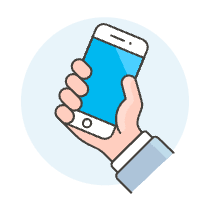 Grab Phone 1 Illustration from UX Colors Set
