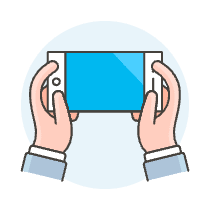 Hold Phone 1 Illustration from UX Colors Set
