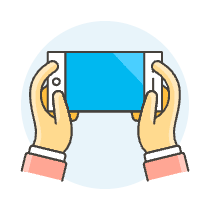 Hold Phone 2 Illustration from UX Colors Set