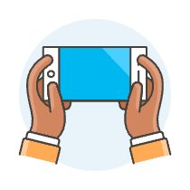 Hold Phone 3 Illustration from UX Colors Set