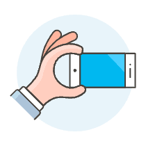 Landscape Phone 1 1 Illustration from UX Colors Set