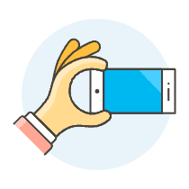 Landscape Phone 1 2 Illustration from UX Colors Set