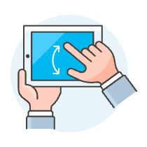 Phone Gesture 1 Illustration from UX Colors Set