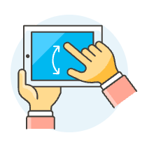 Phone Gesture 2 Illustration from UX Colors Set
