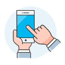 Touch Screen 1 Illustration from UX Colors Set
