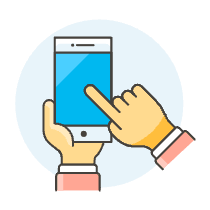 Touch Screen 2 Illustration from UX Colors Set