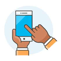 Touch Screen 3 Illustration from UX Colors Set