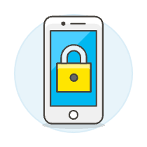 Locked Phone 1 Illustration from UX Colors Set