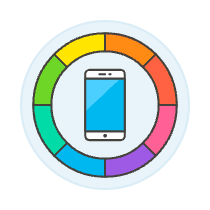 Color Phone Illustration from UX Colors Set