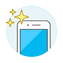 Front Camera Flash Illustration from UX Colors Set