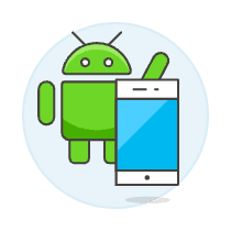 Android Phone Illustration from UX Colors Set