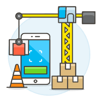 Application Development 1 Illustration from UX Colors Set