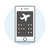 Flight Booking App 1 Illustration from UX Colors Set