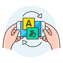Translator App 1 Illustration from UX Colors Set