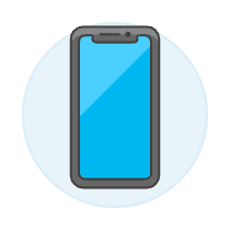 Mobile Phone 1 Illustration from UX Colors Set