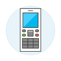 Mobile Phone 6 Illustration from UX Colors Set