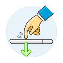 Tap Phone 1 2 Illustration from UX Colors Set