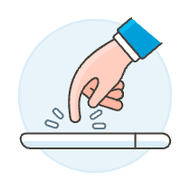 Tap Phone 2 1 Illustration from UX Colors Set