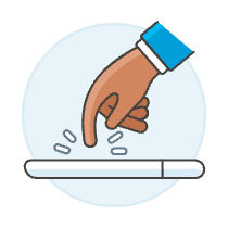 Tap Phone 2 3 Illustration from UX Colors Set