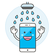 Waterproof Phone Illustration from UX Colors Set