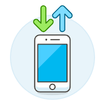 Data Transfer 1 Illustration from UX Colors Set