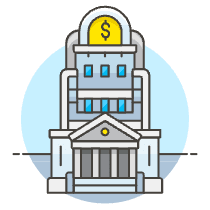 Bank Building 1 Illustration from UX Colors Set
