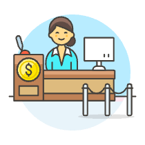 Bank Service 6 Illustration from UX Colors Set