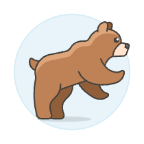 Bear Market 1 Illustration from UX Colors Set