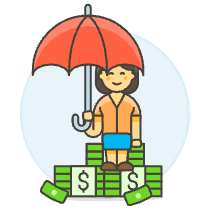 Money Pile 5 Illustration from UX Colors Set