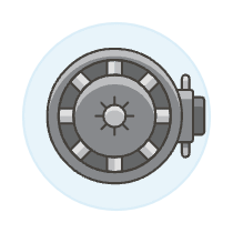 Money Safe Door Illustration from UX Colors Set