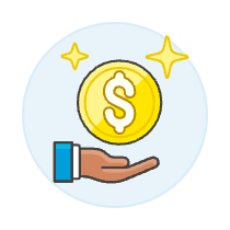 Hand Coin 3 Illustration from UX Colors Set