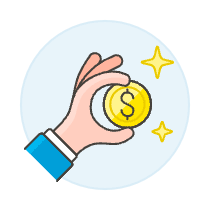 Show Coin 1 Illustration from UX Colors Set