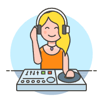 Dj Mix 4 Illustration from UX Colors Set