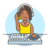 Dj Mix 6 Illustration from UX Colors Set