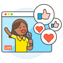 Live Youtube 5 Illustration from UX Colors Set
