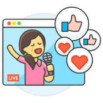 Live Youtube 6 Illustration from UX Colors Set