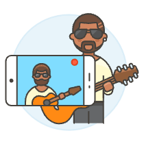 Youtuber Illustration from UX Colors Set