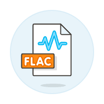 File Sound Flac Illustration from UX Colors Set