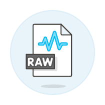 File Sound Raw Illustration from UX Colors Set