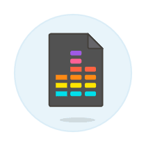 Format File Equalizer Illustration from UX Colors Set