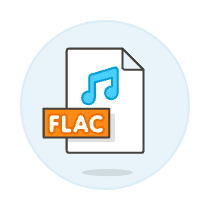Format File Flac Illustration from UX Colors Set